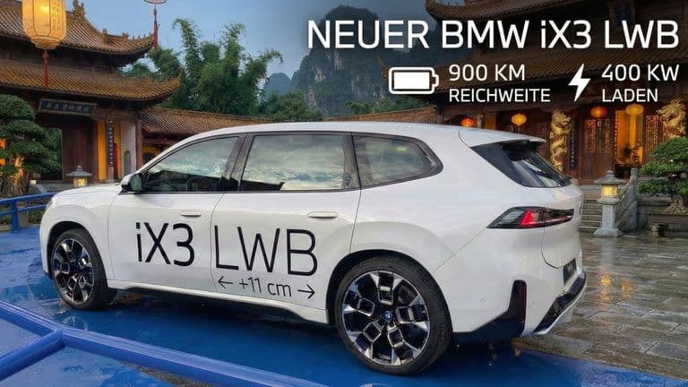 BMW iX3 bản kéo dài, thuần điện chạy hơn 900 km mỗi lần sạc