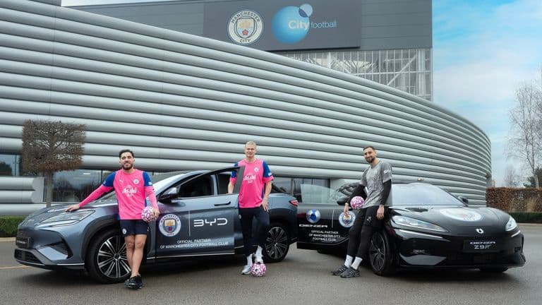 BYD trở thành đối tác chính thức của Manchester City
