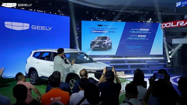 Ra mắt bộ đôi SUV giá rẻ Okavango và Coolray 2026 tại Việt Nam, giảm giá mạnh 'tất tay' với đối thủ