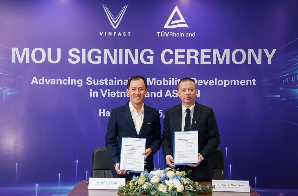 VinFast hợp tác chiến lược với TÜV Rheinland nâng cao khả năng thử nghiệm, kiểm định ô tô tại Việt Nam