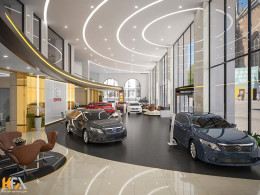 Showroom Toyota hiện đại – Điểm khởi đầu cho chiến lược chuyển mình bền vững